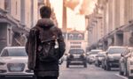 man, street, vehicle, road, building, go, people, rear view, automotive, city, chimney, alley, man, people, people, people, people, people