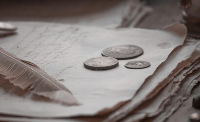 book, coin, money, antic, old, paper, feather, money, money, money, money, money